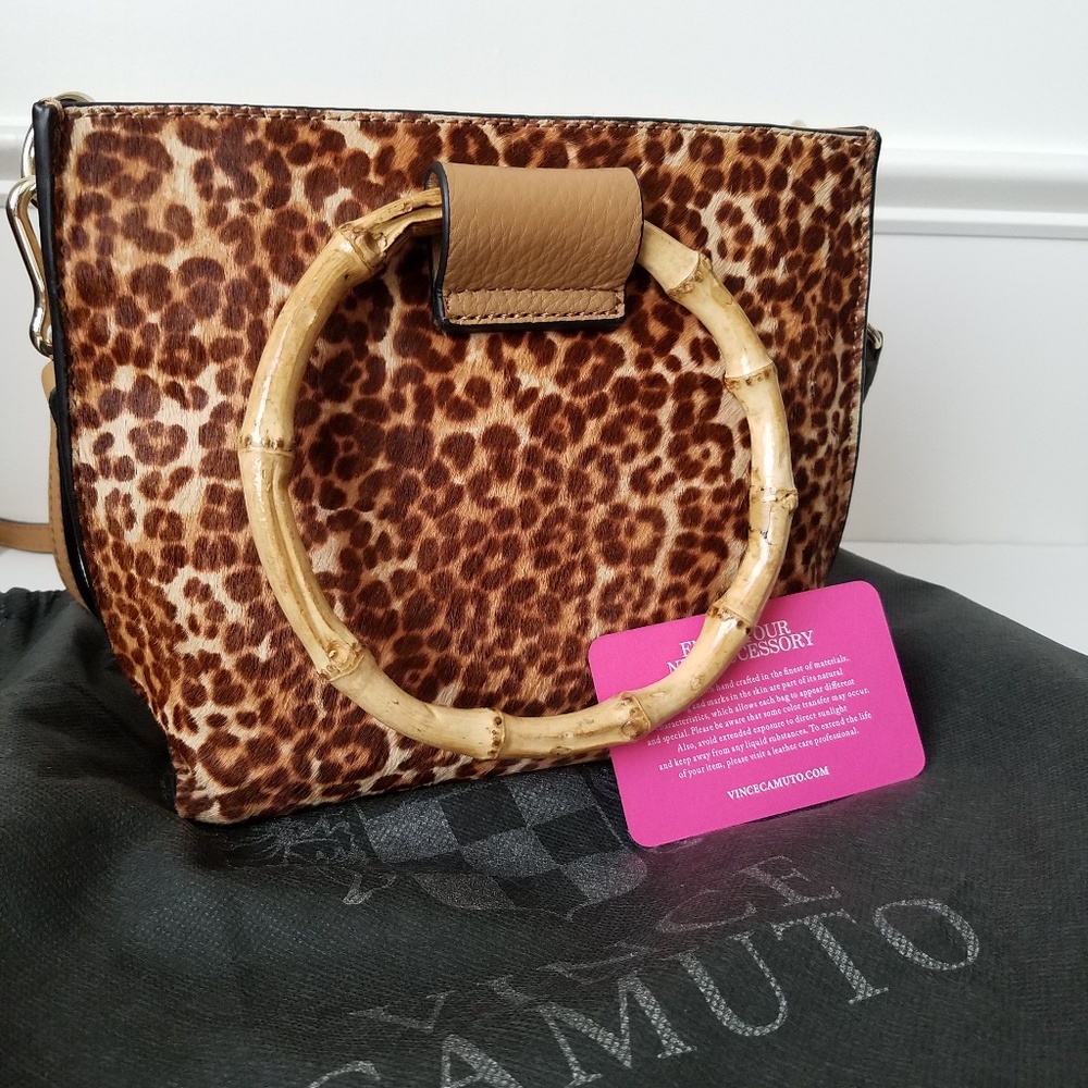 SOLD Vince Camuto Iggy Leopard Genuine Leather Bag